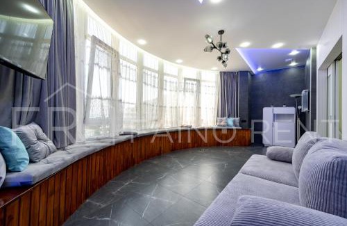 Arcadia Apartment | Панорамний вид моря дві спальнi та зала 0522