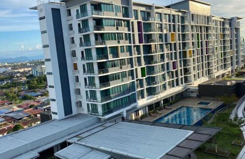 Kuching Apartment | #1.3 Cozy 7Pax Large Beds 2B1R Vivacity Kuching Jazz Suites