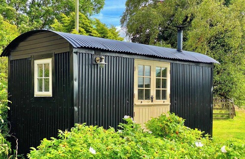 Crawcrook Cabin | 1 Bed Glamping Hut - Firepit, Fireplace, Views