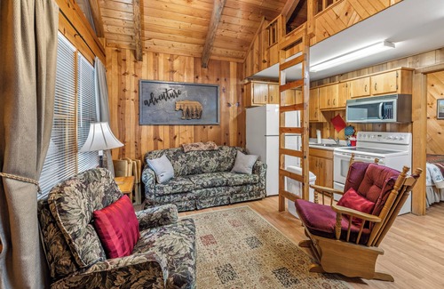 Sautee Nacoochee Cottage | 1 Bedroom Cozy Cabin 4 miles to Downtown Helen! Fireplace, Kitchen, Fire Pit!