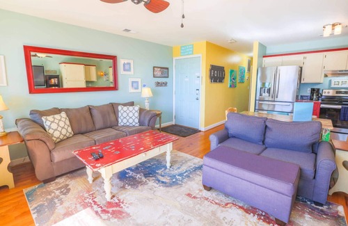 Folly Beach Condo | 1 min to Beach. Relax & Watch the Sunrise, Beach & Crashing Waves from Our Covered Balcony!