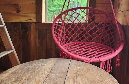 Shapleigh Cabin | 1 of 2 Enchanting 1 room cabins in Shapleigh, ME located on sloaping forest land