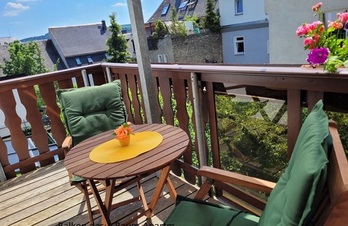 Marienberg Apartment | 1-room apartment with balcony on the 1st floor, combined living room and bedroom