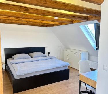 Oedheim Apartment | 1 Zimmer Wohnung DG mit Klimaanlage und kleinen Balkon