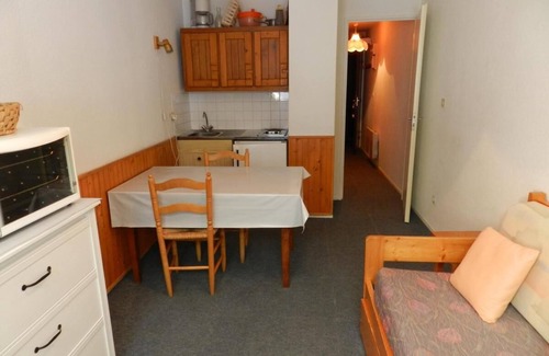 Le Pleynet Apartment | 100m from resort center, view valley/ski slopes, balcony, parking, ski locker, 18m², Les 7 Laux