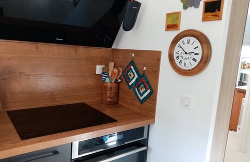 Perros-Guirec Apartment | 100m plage Trestraou, private parking, terrace and garden.
