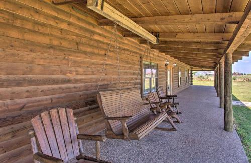 Rosston House | 11-Acre Krum Cabin with Jungle Gym and Sand Volleyball