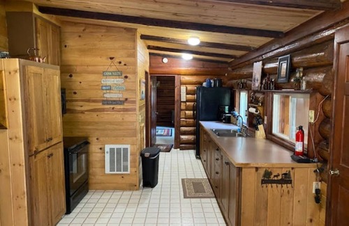 Bigfork House | 1920 Montana Quiet Log Cabin! Creek, fire pit, 10 ac. of wilderness/Swan Valley