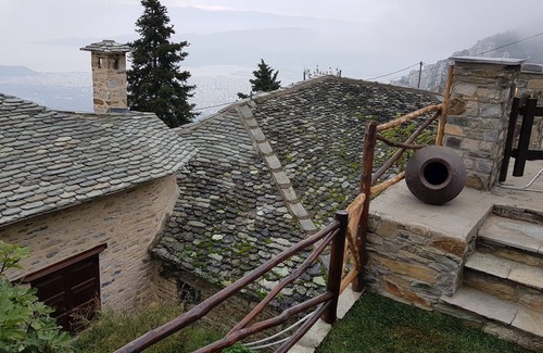 Makrynitsa Villa | 19th cent Stone Built Greek Mansion Villa Porteli