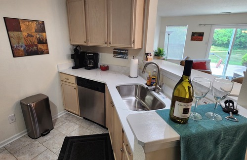 Carmel House | 2 Bed/2 Bath Cozy Home Mid-Town Carmel on Small Pond/Heated Garage