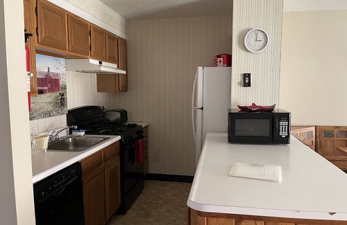 East Burke Condo | 2 bedroom condo right on Burke Mountain! Ski or bike right from the door!