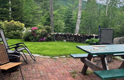 Waterville Valley Apartment | 2 Bedroom King Beds, Walk to Town Sq. Mtn View Patio