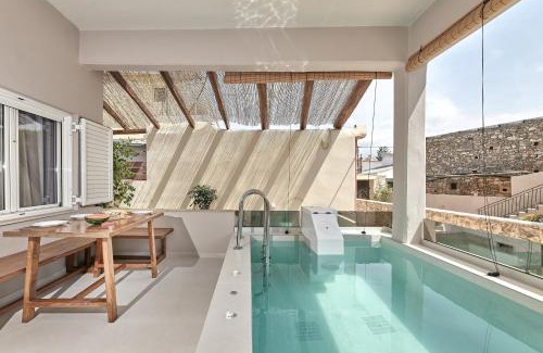 Melidoni Villa | 2 bedroom Villa with heated swimming pool-Spa whirlpool-BBQ!