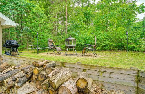 Mecosta House | 2 Fire Pits and Lake Access Cozy Mecosta Getaway!