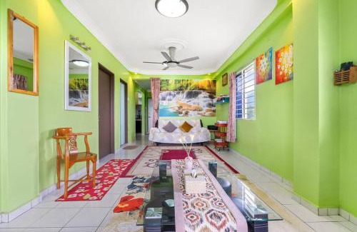 Rawang Apartment | 2 scenic air cond bedrooms, 1 room ceiling fan, near Bandar Rawang