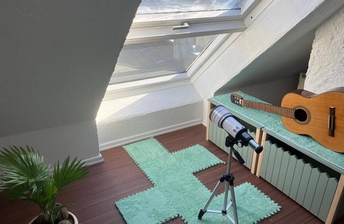 Kandern Apartment | 2-storey attic with summer garden near Switzerland
