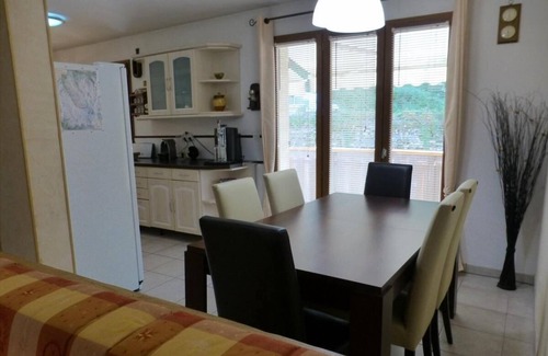 Brides-les-Bains Apartment | 250m from resort center, 1st floor, view forest, balcony, parking, tv, ski locker, 68m²