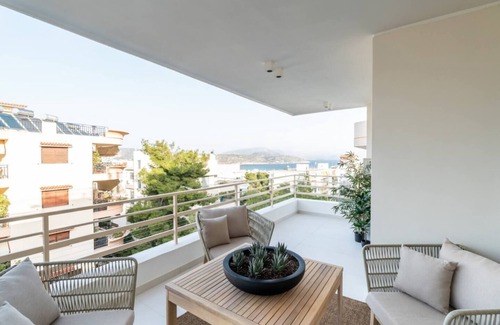 Varkiza Apartment | 2BD Boho Sea View Apartment by The Olon