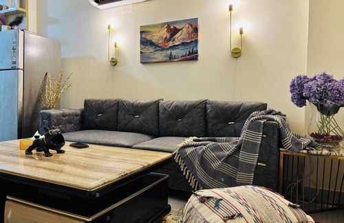 Dwarka Apartment | 2bhk apartment with a cute kitchen and exclusive access to a private terrace. <3