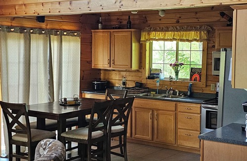 Iron River House | 3 bed/2 bath, Pet friendly Log Lakehouse on 5 acres. Private and &nrelaxing.