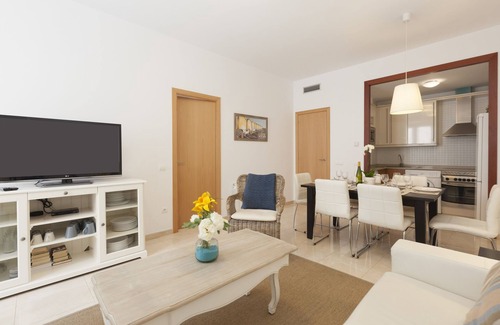 Sitges Town Center Apartment | 3 BEDROOM APARTMENT WITH SIDE balcony overlooking promenade and beach