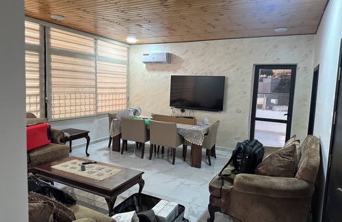 Al Jubeiha Apartment | 3-bedroom rooftop air conditioned apartment in Amman, Jubaiha, Jordan highway