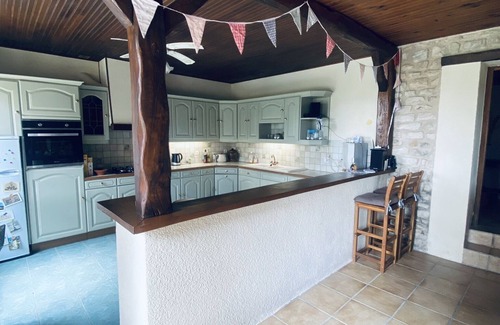 Charroux House | 3 double bed house - unspoilt valley views & 10 minutes walk to town