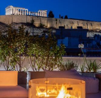 Anafiotika Apartment | 3 Level Acropolis Penthouse with Roof Garden Oasis