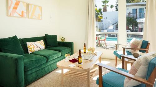 Tahquitz River Estates House | 3 Private 1 Bedroom Units at The Wesley Sleeps 12