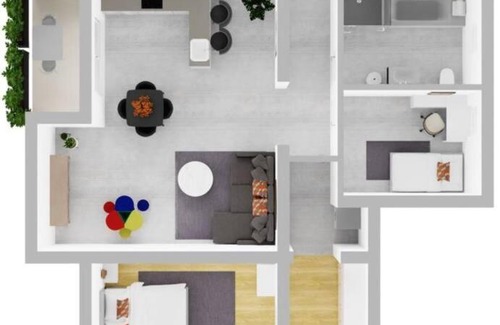 Gruenstadt Apartment | 3 ZKB Einliegerwohnung im Neubau (73m²) mit Ladesäule