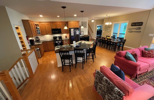 Bumpass House | 300 feet Private Level Waterfront, Beach, Deep Water Dock, Waterside Firepit