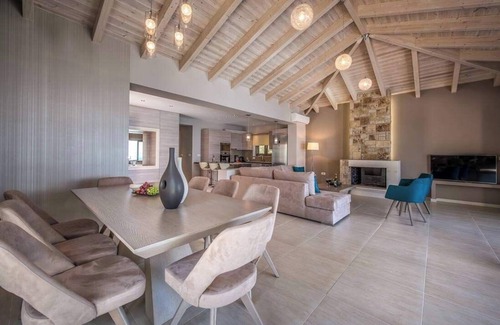 Limni Keri Villa | 300m to Beach/Private Pool/Outdoor Hot Tub & Playground/Panoramic Views