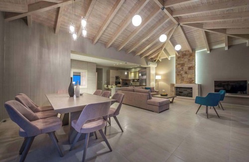 Limni Keri Villa | 300m to Beach/Private Pool/Outdoor Hot Tub & Playground/Panoramic Views