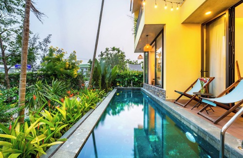 Cam Ha Villa | 3BRs w/River View &Private Pool - Free Bike