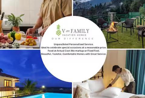 Britona Villa | 3Tropical Woods 4BR Villa in North Goa PoolCook