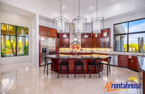 North Scottsdale Villa | 4.5 Million Mouth Watering Millionaire Mansion+Gym+SportCourt+Putting Grn+Casita