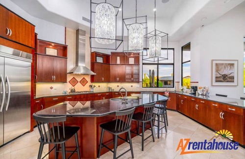 North Scottsdale Villa | 4.5 Million Mouth Watering Millionaire Mansion+Gym+SportCourt+Putting Grn+Casita