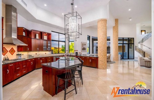 North Scottsdale Villa | 4.5 Million Mouth Watering Millionaire Mansion+Gym+SportCourt+Putting Grn+Casita