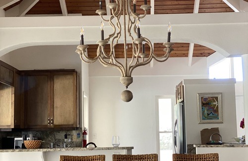 Ocean Point Villa | 4 bdrm, 3 bath Beachfront Villa w/48 ft pool & Best Sunsets on the Island!