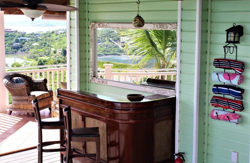 Hart Bay Villa | 4 large bedrooms/4 full bathrooms. Pool/Beautiful Ocean views/hot tub. Cruz Bay!