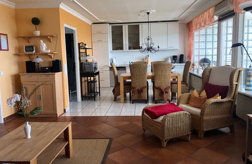Sierksdorf House | 4* Luxury penthouse on the beach, with dream sea view, fireplace + swimming pool !