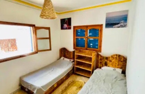 Taghazout House | 4- Twin/Double room with with shared bathroom(Twin room with private bathroom)