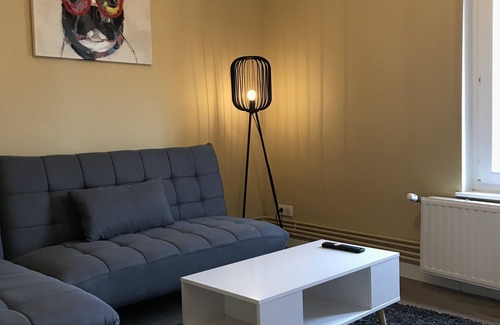 Saint Nicolas - Charles III - Ville vieille - Trois Maisons - Leopold Apartment | 45m2 Nancy, bedroom, gym