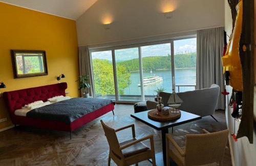Olpe Apartment | #5 Ommi Kese STAR Suite Kamin Balkon Seeblick