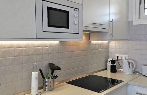 Los Cristianos Apartment | 5mn from the beach: Achacay Standing apartment with sea and mountain views