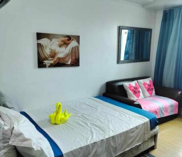 South Triangle Apartment | 5th Floor Tower D Studio Typed Unit with AC, Netflix and Unlimited Wifi Access