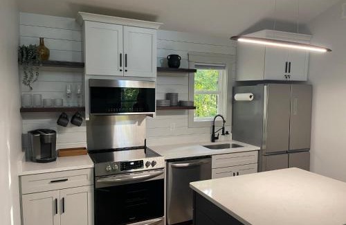 Sautee Nacoochee House | 6 miles from Helen Couples Shower Private Fire Pit