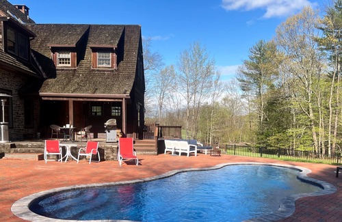 Town of Marbletown House | 80-Acre Estate with Private Heated Pool and Stunning Fall Foliage, Hudson Valley