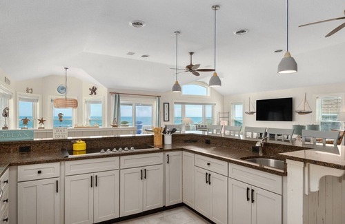 South Nags Head House | 800 Luxury 8-Bedroom Oceanfront Retreat with Pool & Hot Tub