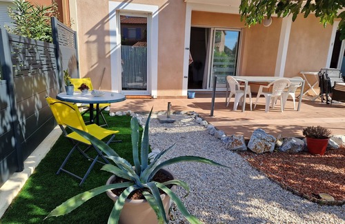 Le Barcares Apartment | A 5 mn de la mer ! Appartement T2 au Calme en Rez-de-jardin Terrasse et Piscine